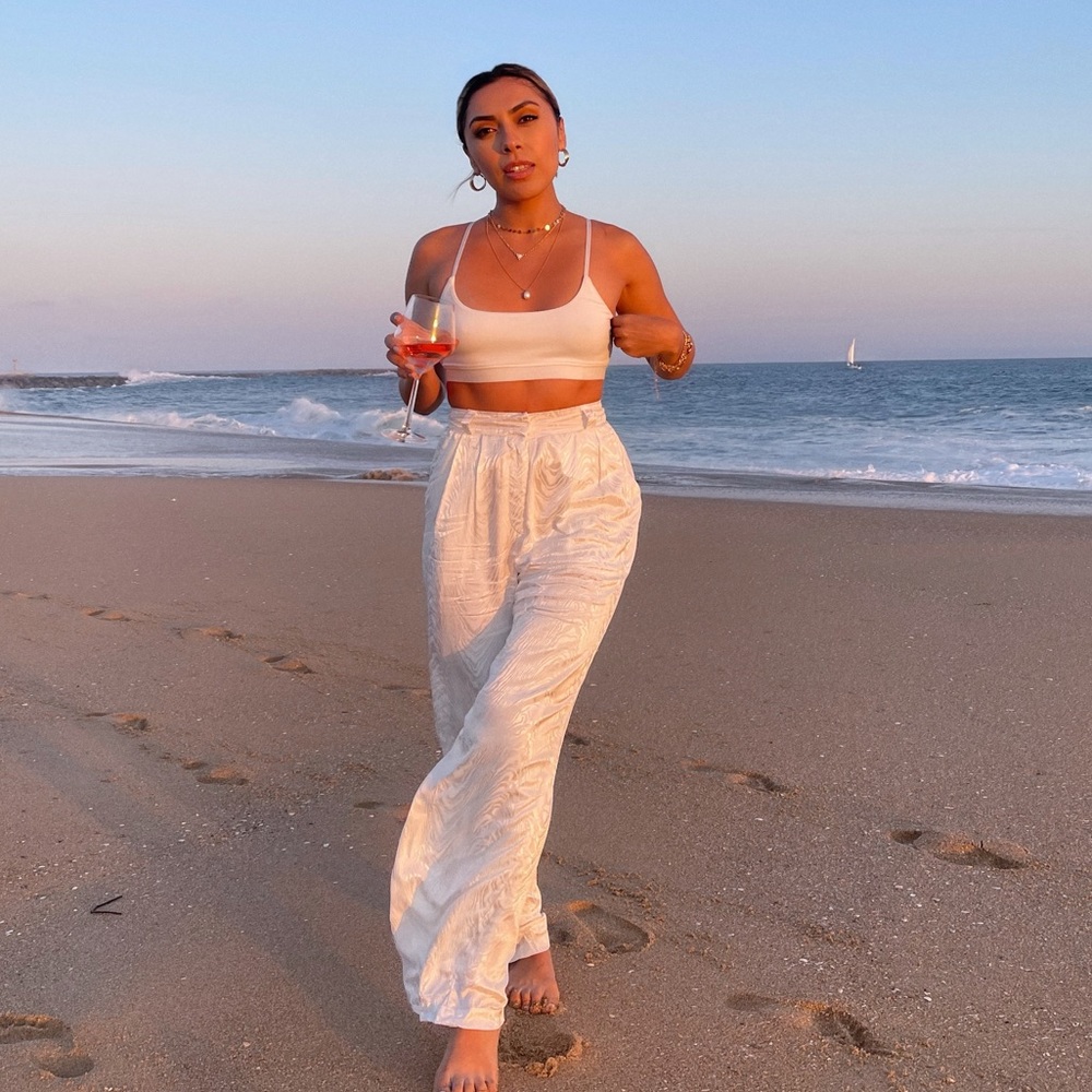 White Tailored Trousers